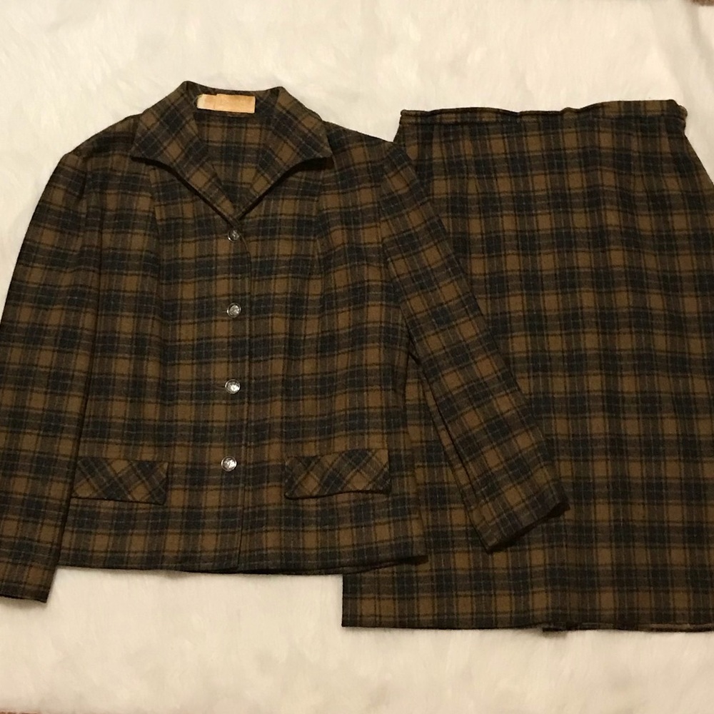 VTG Pendleton Women’s 100% Wool Skirt Suit Size 6